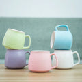 Western Style China Factory Stocked 5 Colors OEM Decal Printing logo Ceramic Drinking Water Mug Cup