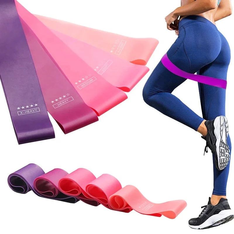 Custom Logo Professional Training Pilates Yoga Resistance Bands Elastic Exercise Bands Set Resistance Bands Set