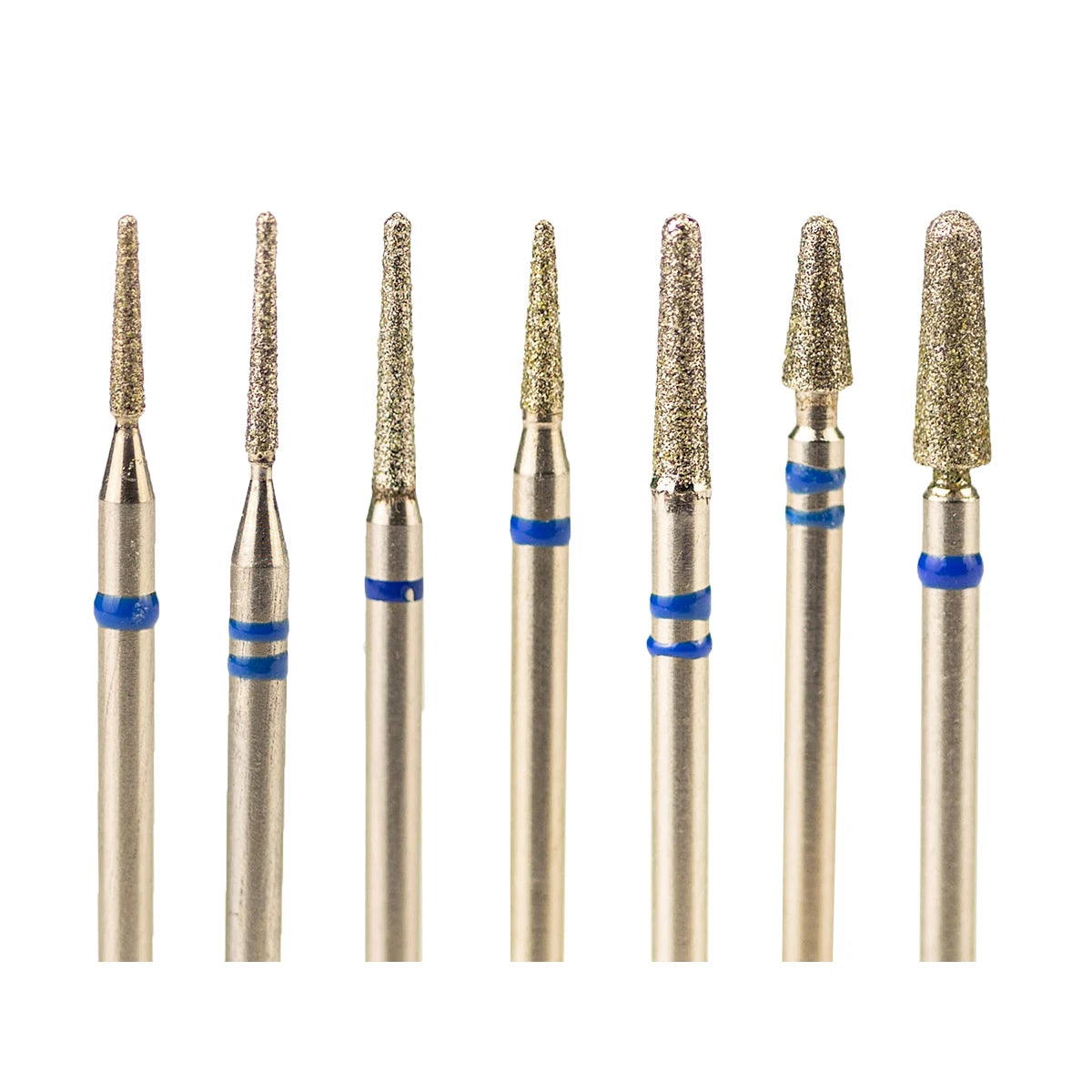 3/32" Pedicure Wholesale E File Burrs Grinding Head Safety Needle Cone Russian Manicure Cuticle Nail Drill Bits Diamond