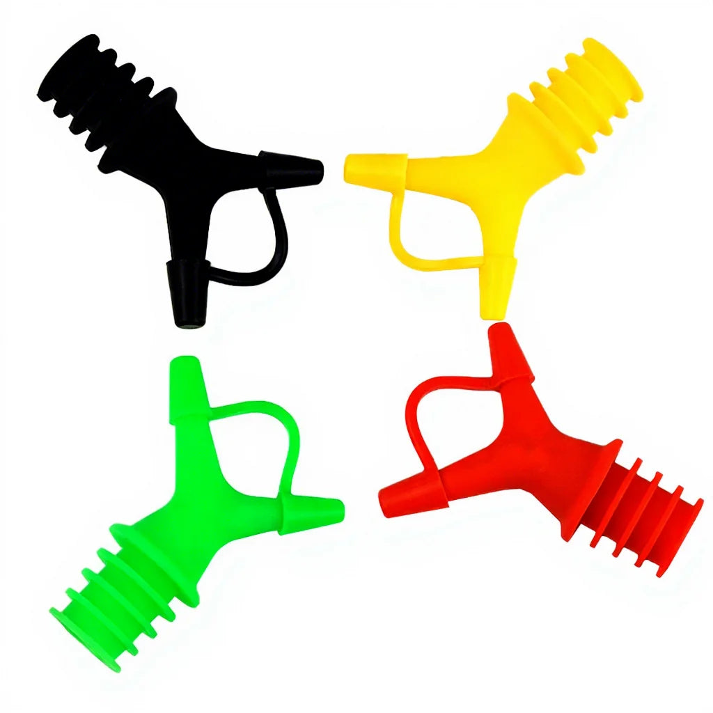 Good Idea Wine Bottle Vinegar Sprayer Bottle Mouth Stopper Double Head Olive Oil Spout Liquor Pourers Plastic Wine Pourer