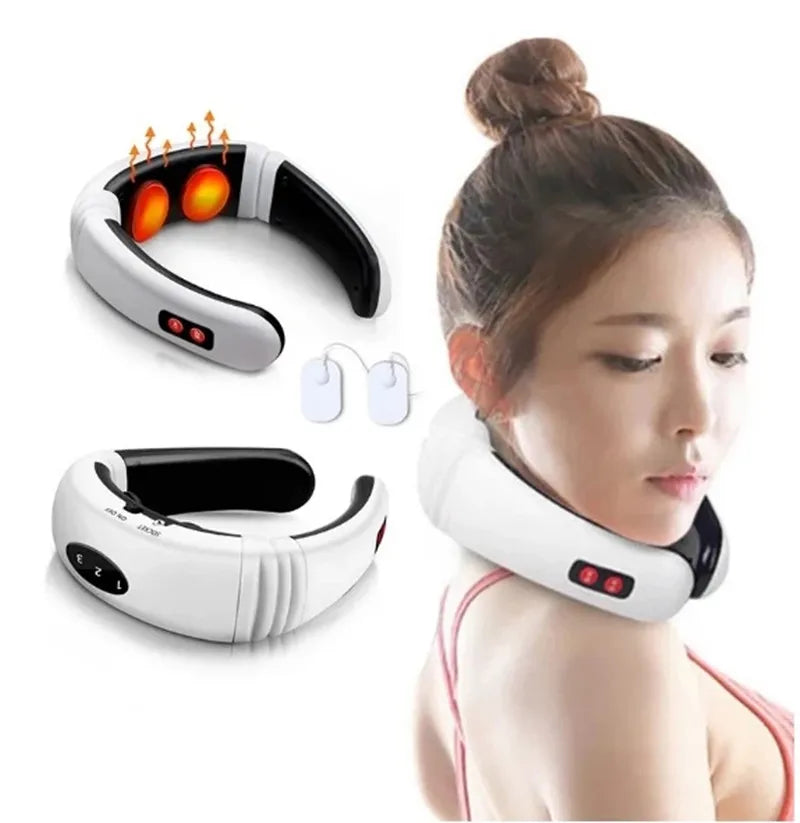 Rechargeable Other Massage Products Shoulder and Neck Massager Wireless Portable Pulse Vibrating Smart Neck Massager