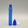Hot Sale Empty Plastic Pen Shape Dropper Bottle 15ml Colorful PET Glue Bottles with Screw Cap and Long Thin Tip for Cosmetics