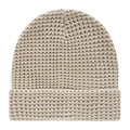 Wholesale Custom Mens Winter Acrylic Adult Designer Winter Hat Knitted Knitted Waffle Cuff Beanies Hat for Men Custom