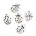Charms Ladybug Bug 16x14mm Handmade Making FitVintage Tibetan Silver Color PendantsDIY for Bracelet Necklace