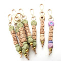 Cute Bohemian Daisy Flower Silicone Beaded Keychain Rechargeable & Safe Bag Backpack Charm & Car Hanging Pendant Women's Gift