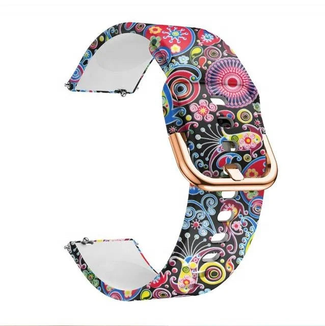 Low MOQ 20mm 22mm OEM Customized Rubber Smart Watch Straps Custom Printing Silicone Watch Band