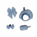 Collar Belt Inflatable Polyester Padded Leash Set XXL Pet Dog Harness Soft Charms Chain Traction Hooks Rope LED Flashing