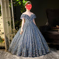 Girls Sparkly Exquisite Sequins Bling Princess Dress Costume Party Wedding Dresses
