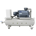 40m3/H -100KPa 380V 1500W Rotary Vane Vacuum Pump Set Air Compressor Pump Head With 100L Air Storage Tank