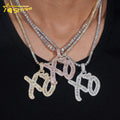 925 Sterling Silver Gold Plated Moissanite Letter Pendant Custom Hip Hop Men Fine Jewelry Fully Iced Out Moissanite Pendant