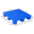 800*800*140MM Euro Food Grade Hygienic Virgin HDPE Plastic Pallet Heavy Duty Reusable Flat Top Closed Deck Hard Euro Pallet