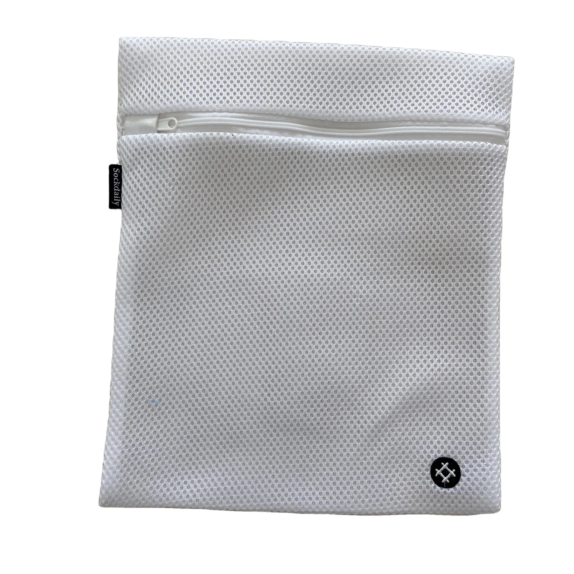Reusable Sandwich Mesh Washing Bag Travel Wholesale Socks Wash Bag Thick Fabric Laundry Bag