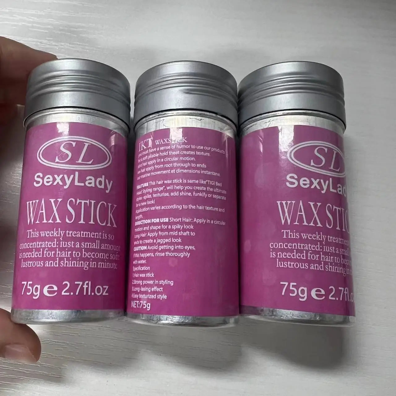 Free logo Nature Organic Hair Styling Wax Sticks for Hair Wigs Private Label Wax Sticks