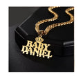 Wholesale Cheap Gold Plated Pendent Jewelry Hip Hop Stainless Steel Custom Name Letter Necklace