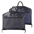 OEM Luxury Custom Made  Large Capacity Zipper Pocket Trifold Suit Gament Cover Bag Leather Stitching Oxford for Suits Clothes