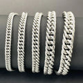Stainless Steel Side Double Woven Chain Multi-specification DIY Necklace Bracelet Thick Men's and Women's s with Materials in
