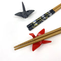 New Durable Small Tableware Decoration Melamine Paper Crane Chopstick Holders Unique Design Chopstick Rests