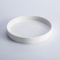 Shengjing Bulk Modern White Matte Round Porcelain Color Enamel Eco-Friendly Salad Plate for Party Use