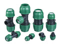 Competitive OEM IRRIPLAST Design DN20-110 Hdpe Pipe Compression Fittings PP Compression Fittings Equal Tee for Drip Irrigation