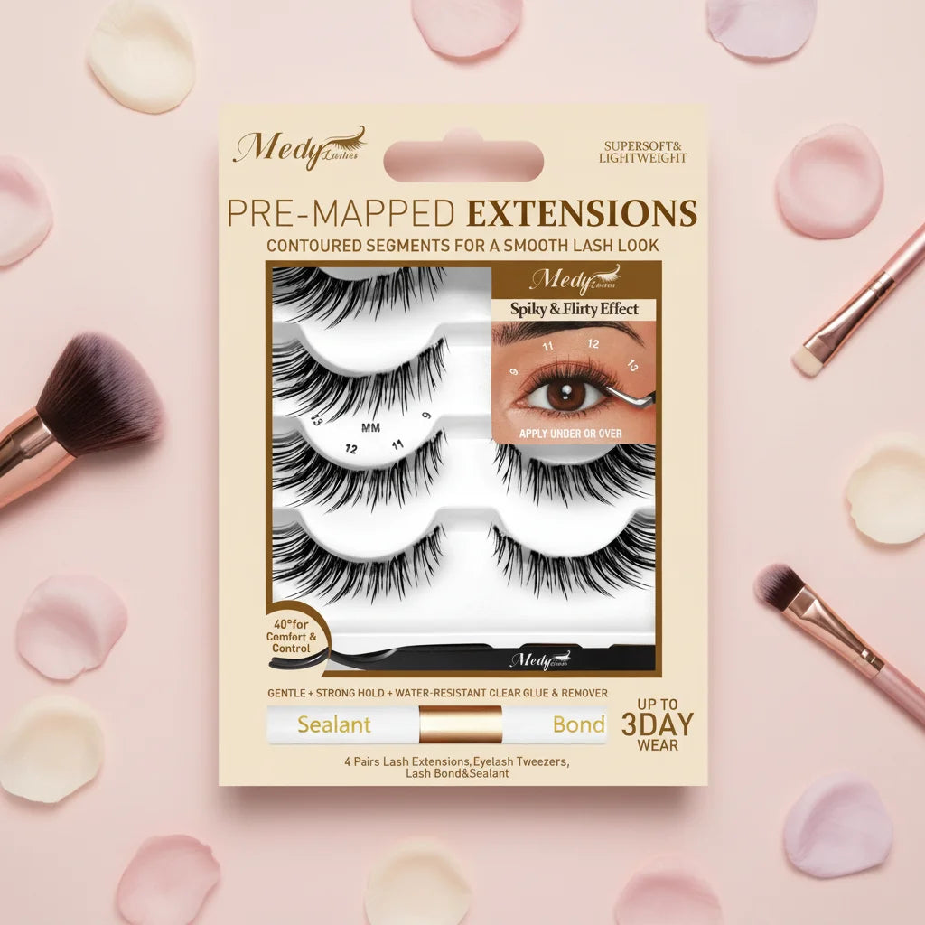 Comfortable Soft Cashmere Strip Eyelashes with Invisible Clear Band Reusable Natural Look Custom Logo Private Label Wholesale