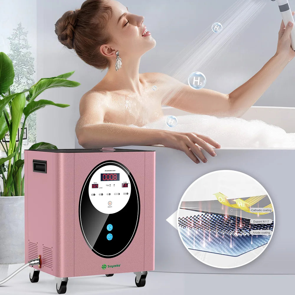Suyzeko Home Holte Use Micro Hydrogen Bath 99.996% Hydrogen Concentration Japanese Hydrogen Water Machine