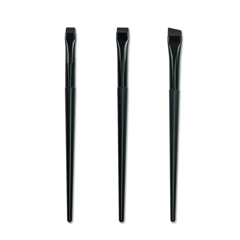 Popular Makeup Brush Tools High-end Ultra-Thin Synthetic Hair Flat Angle Eyeliner Brush & Private Label Makeup Brush Set