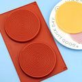 Circular Spiral Non-Toxic Eco-Friendly Disposable Silicone Customizable Restaurant-Grade Dessert Mold 2 Mosquito Coil Molds Cake