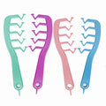 Factory Custom logo Fluffy Hair Z Comb Multi Function Salon Women Hair Styling Comb Magic Curved Tooth Comb