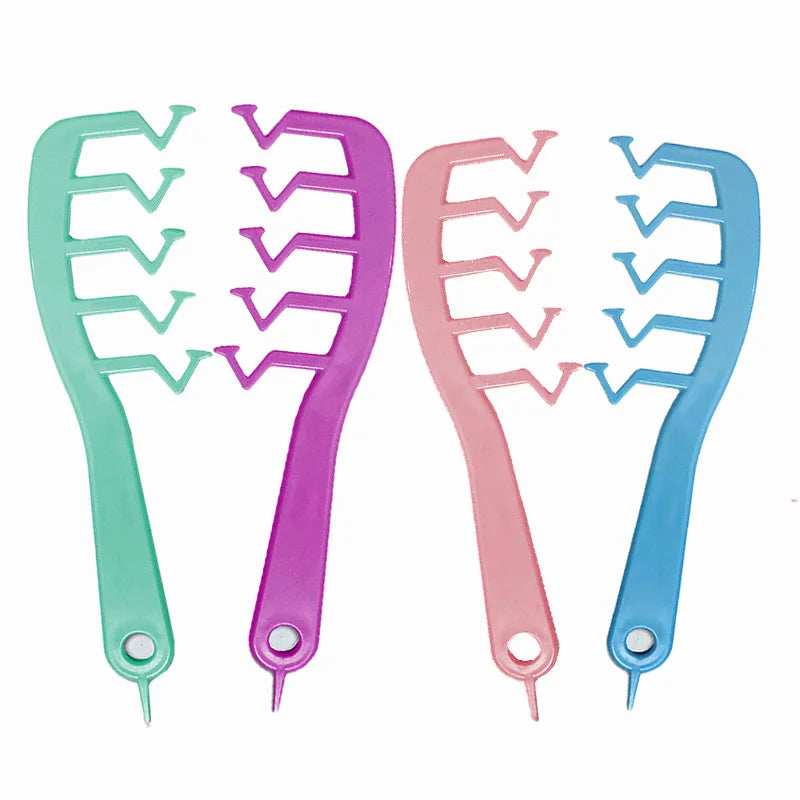 Factory Custom logo Fluffy Hair Z Comb Multi Function Salon Women Hair Styling Comb Magic Curved Tooth Comb