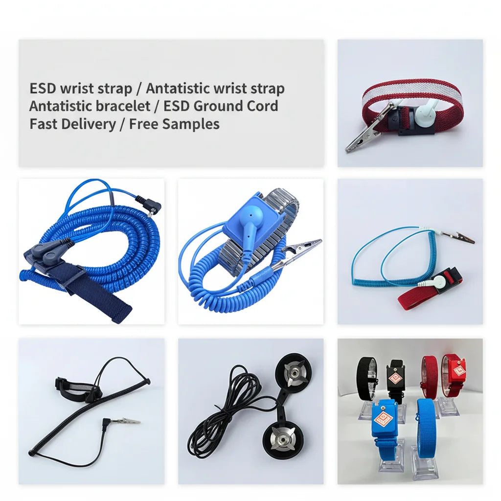 6 Feet Brand New Cable Length 180cm Antistatic Wrist Strap ESD Metal Wrist Band Adjustable and Antistatic ESD Wrist Strap