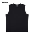 OEM Custom Logo Printing Summer Sleeveless Men's T Shirts Tank Tops Plus Size Casual Style Wholesale BY240T Plain Vests