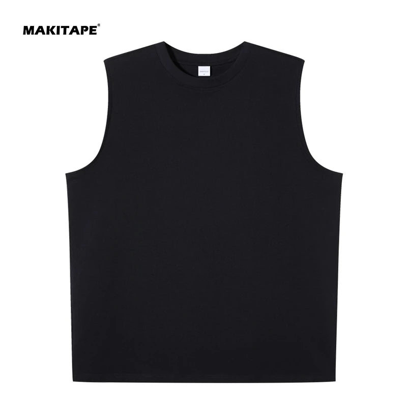 OEM Custom Logo Printing Summer Sleeveless Men's T Shirts Tank Tops Plus Size Casual Style Wholesale BY240T Plain Vests