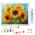 Painting by Numbers Sunflowers Hand-painted Diy Oil Painting by Numbers Digital Painting Kit Canvas Home Decor for Adults