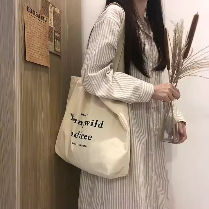 High Quality Canvas Bag Customized logo Large Capacity Environmentally Friendly Shopping Tote Bag