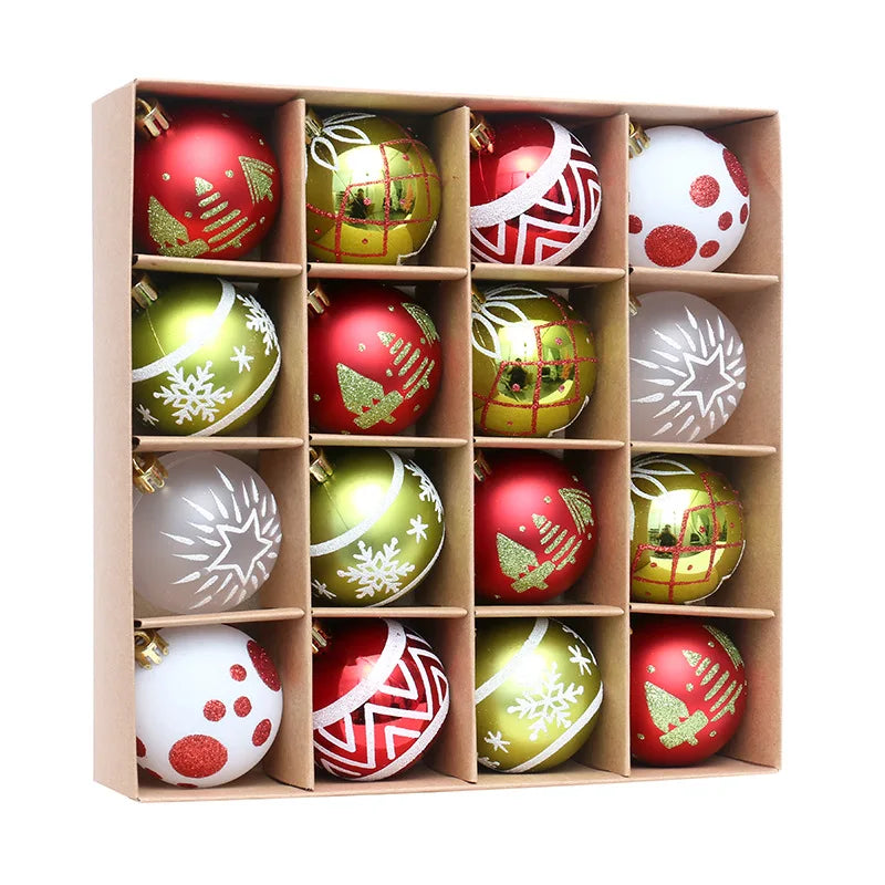 2025 Christmas Balls Christmas Tree Decoration Ball Christmas Pendant Christmas Gift Ball Christmas Painted Ball