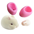 HY 3D Easter Rabbit Bunny Silicone Mold for Chocolate Cake Decorating Soap Candy Fondant Crayon Lotion Bar