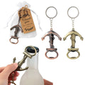Creative Bottle Opener Keychain Retro Anchor Pendant Beer Opener Christmas Birthday Gift Beverage Soda Bartender Opener Keyring