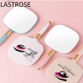 Hot Sell 2023 Pocket Cosmetic Mirror Round square European Style Makeup Mirror Handheld Lash Mirror for Women Private Your Label