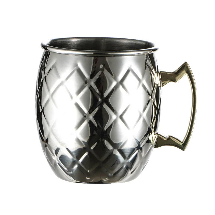 Big Belly Moscow Cup Copper Plated Stainless Steel Beer Mug