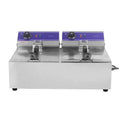 2 Tanks 2 Basket CE Approved 20L Commercial Electric Deep Fryer Machine for Fried Chicken