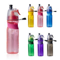 New Outdoor 580ml 750ml Colored Leakproof Spray Water Tumblers Bpa Free Sport Plastic Mist Water Bottle for Traveling Climbing