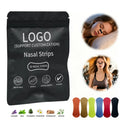 Custom SweatProof Adhesive Athletic Performance Nose Nasal Strips Tape Sports Gym CE Transparent Neusstrips for Breathing Sleep