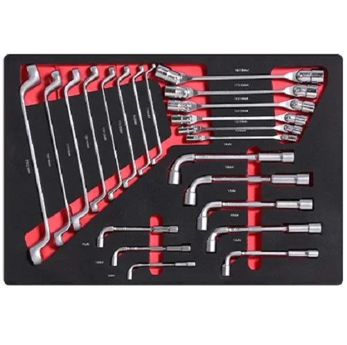 22pcs Hand Tool EVA Foam Set 525*390*36mm CR-V Socket Wrench