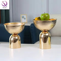 Light Luxury Metal Gold Flower Pot Planters Fruit Bowl for Tabletop Home Decor