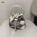 Boshiho Diamonds Bags Evening Clutch Bag Women Wedding Party Purse Handbag Shiny Crystal Rhinestone Bucket Bag
