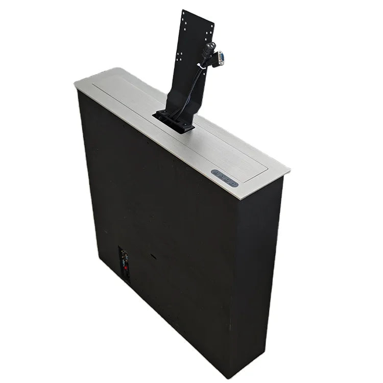 Automatic Motorized Hidden Pop-Up LCD Lift Video Function Computer Monitor Lift 19~24 Inch for Paperless Conference System