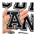 China Supplier's Custom Colorful 26 Alphabet Embroidery Patches Eco-Friendly Fabric with Embroidered Techniques Custom Logo