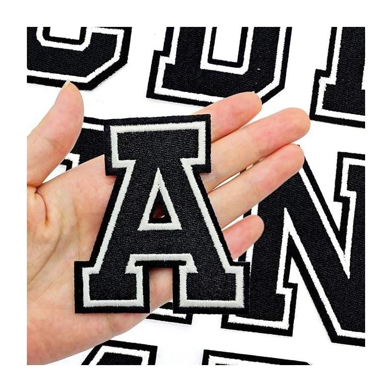 China Supplier's Custom Colorful 26 Alphabet Embroidery Patches Eco-Friendly Fabric with Embroidered Techniques Custom Logo