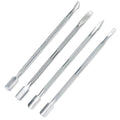 4 Type/set Double-ended Dead Skin Manicure Pusher Stainless Steel Nail Art Spoon Remover Nail Cuticle Pusher