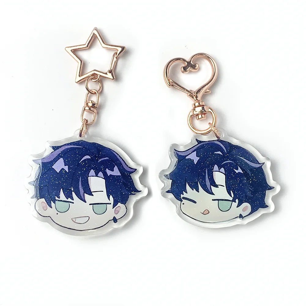 Wholesale Acrylic Keychain Pendant Promotional Gift Printing Holographic Classic Anime Keychain